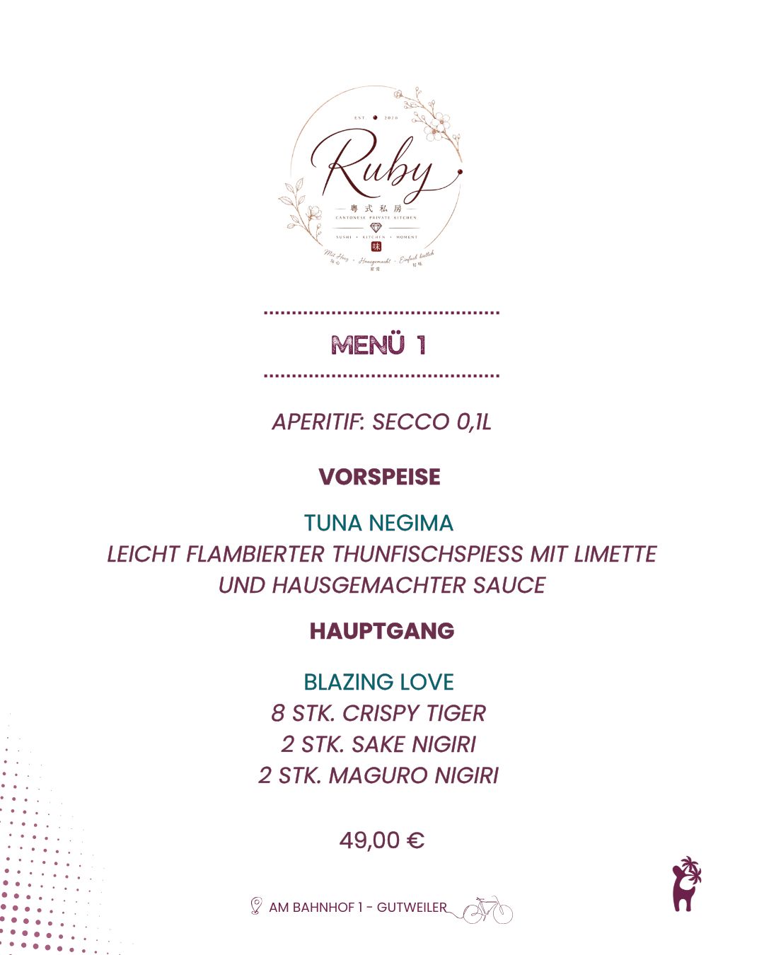 SUSHI MIT RUBY TAN - Pfingstmontag 25.05.26