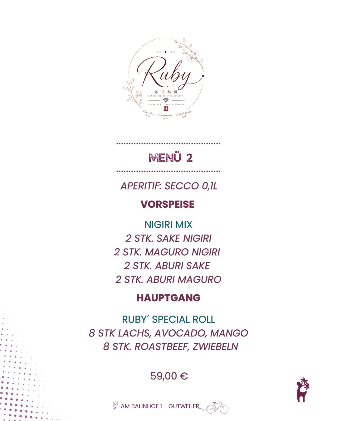 SUSHI MIT RUBY TAN - Pfingstmontag 25.05.26