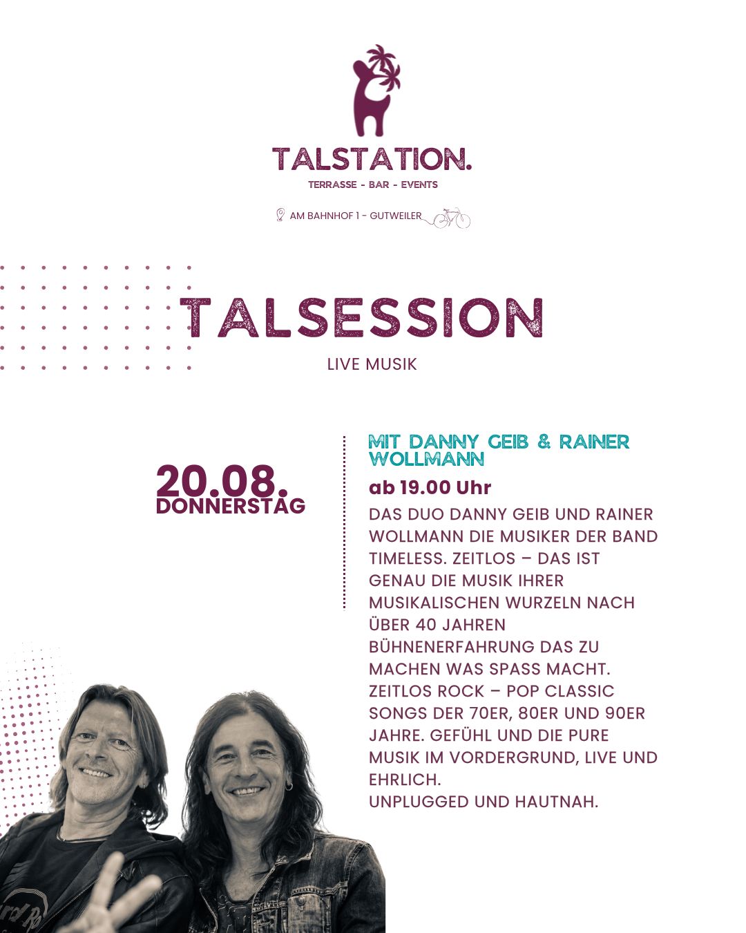 TALSESSION - LIVE MUSIK MIT DANNY GEIB & RAINER WOLLMANN