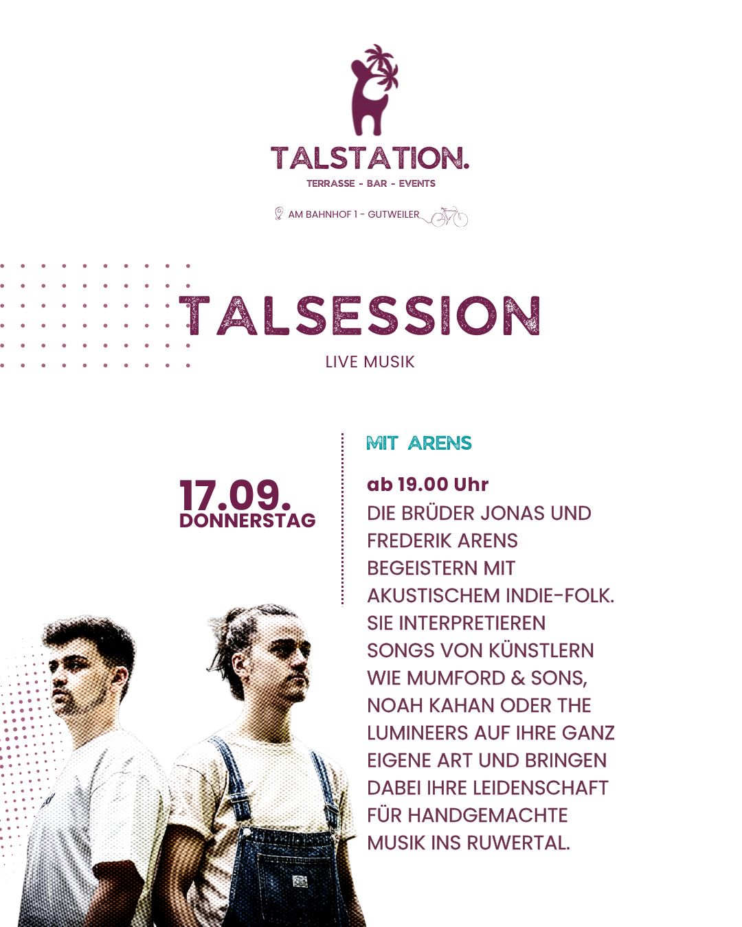 TALSESSION - LIVE MUSIK mit Arens
