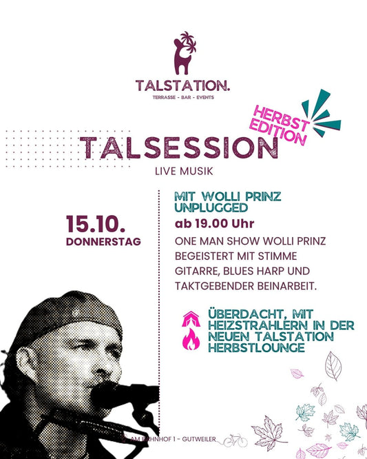 TALSESSION - LIVE MUSIK mit Wolli Prinz