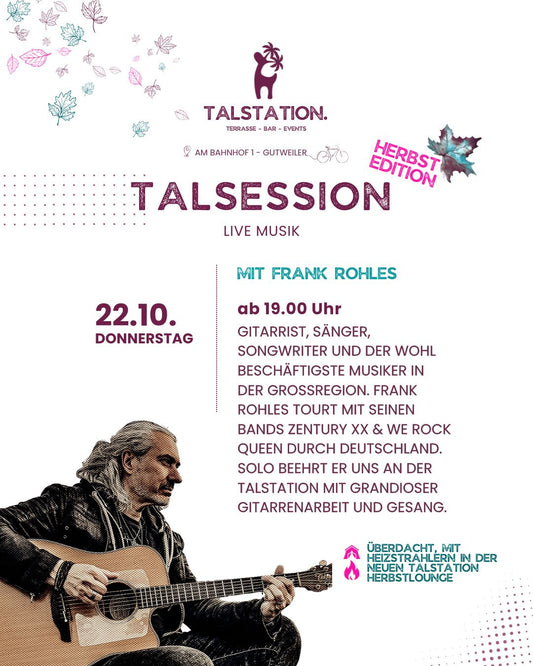 TALSESSION - LIVE MUSIK mit Frank Rohles - "Herbst Edition"