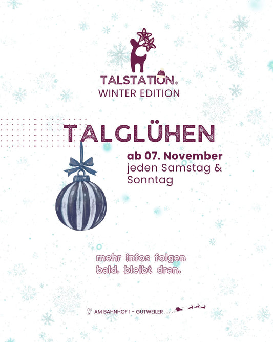 TALGLÜHEN - Die Talstation Winterlounge ab dem 07. November